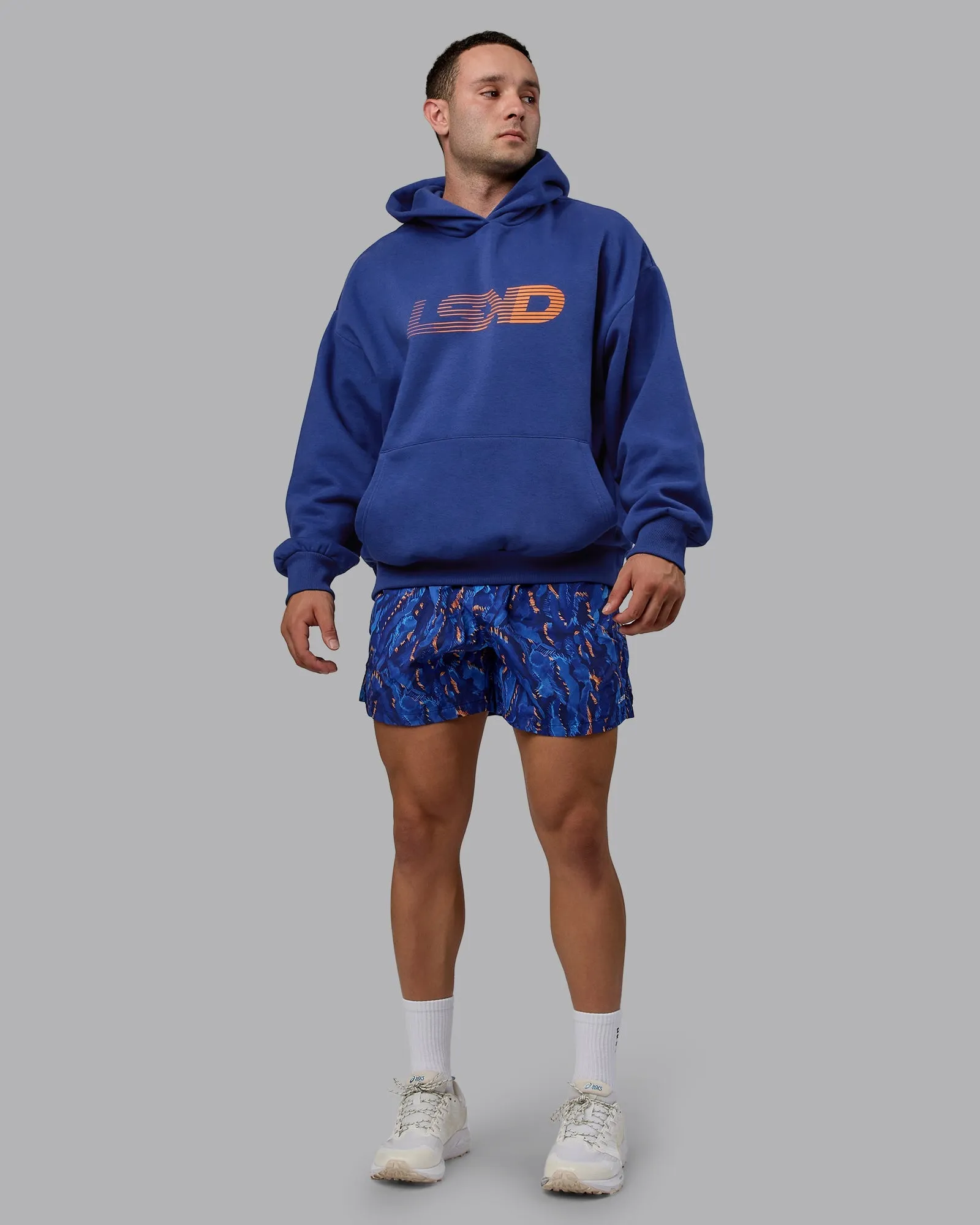 Unisex Motion Hoodie Oversize - Galactic Cobalt-Orange