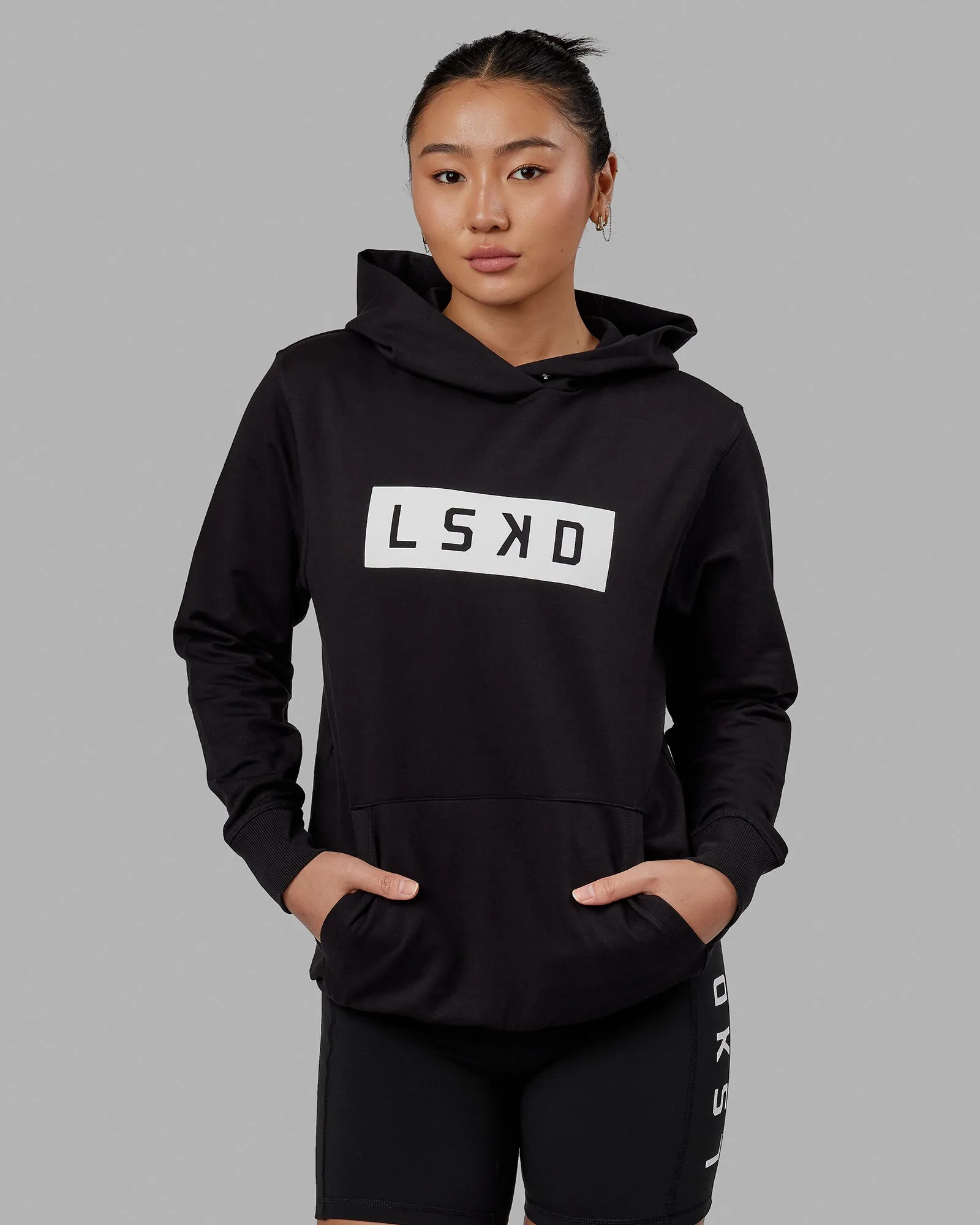 Unisex Strength FLXFLeece Hoodie - Black-White