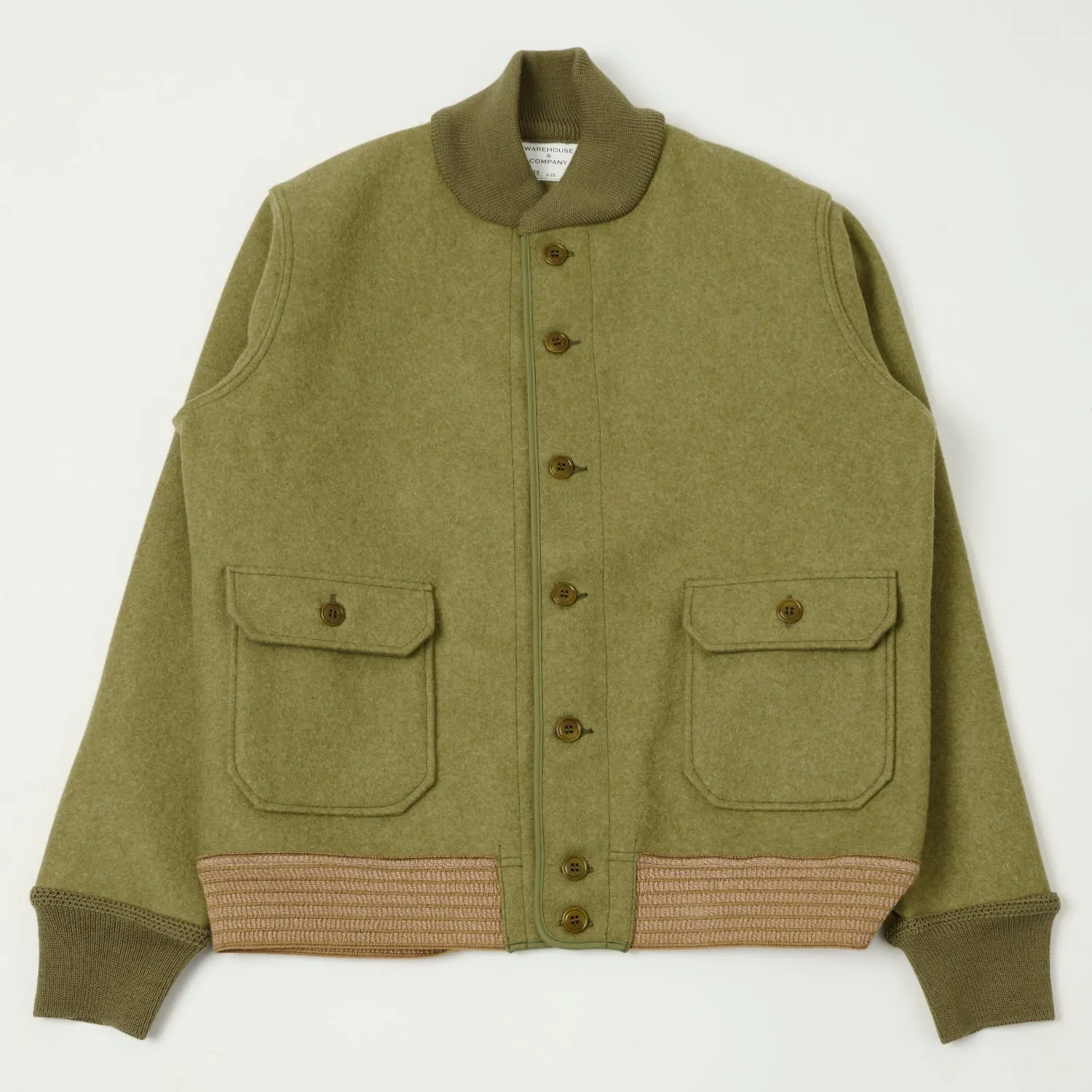 Warehouse & Co 2233 A1 Style Wool Jacket - OD Green