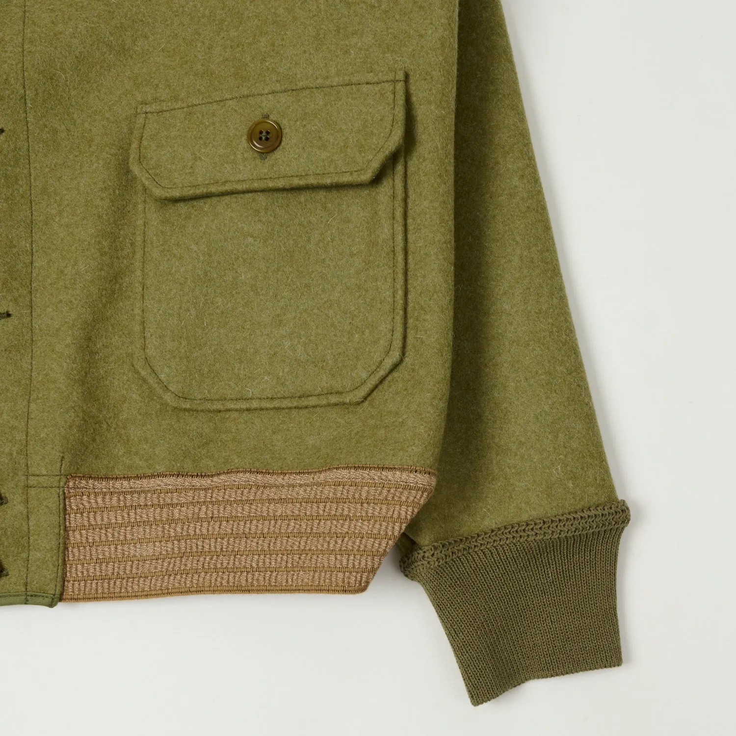 Warehouse & Co 2233 A1 Style Wool Jacket - OD Green