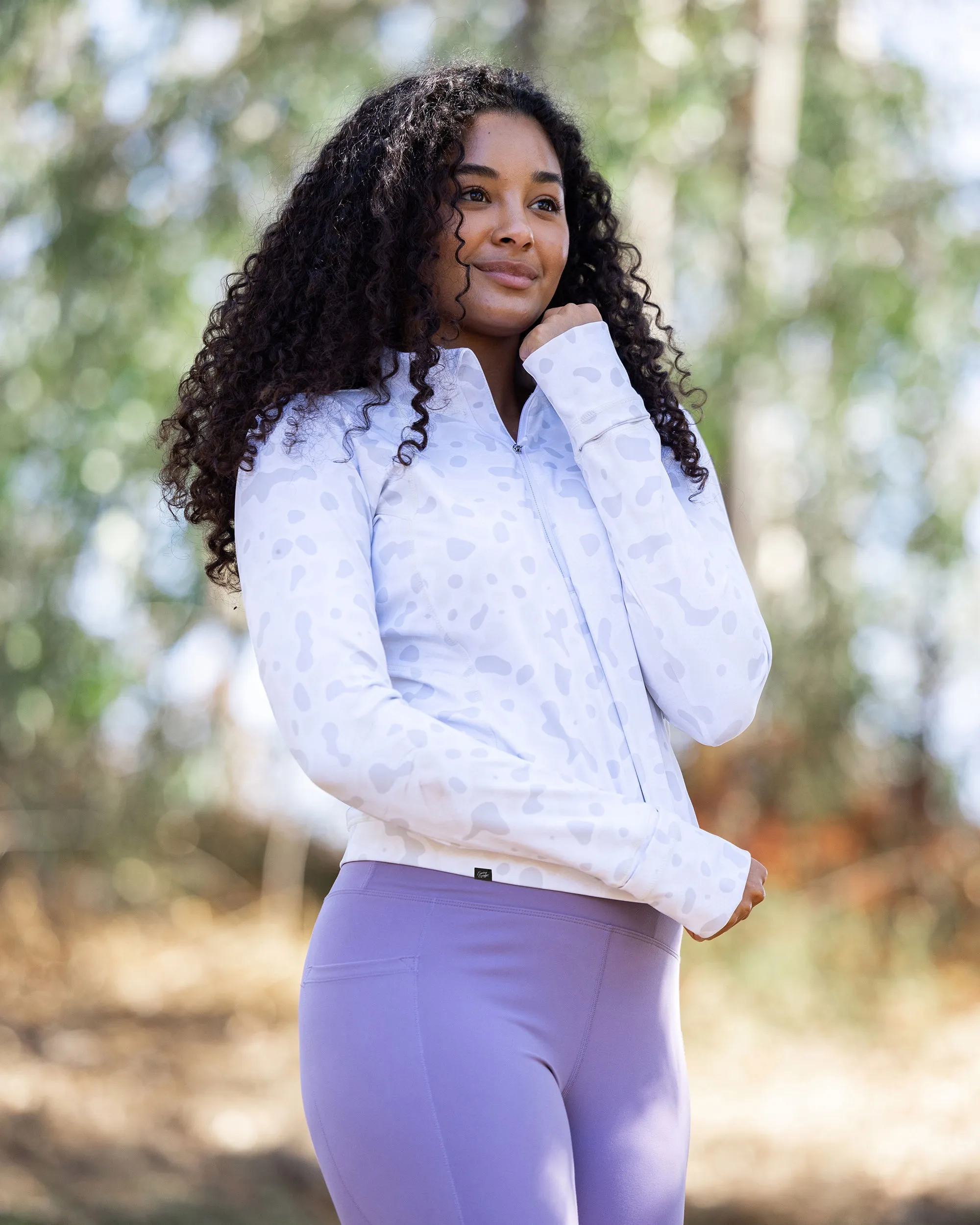 Women's Crop Q-Zip - Alpine