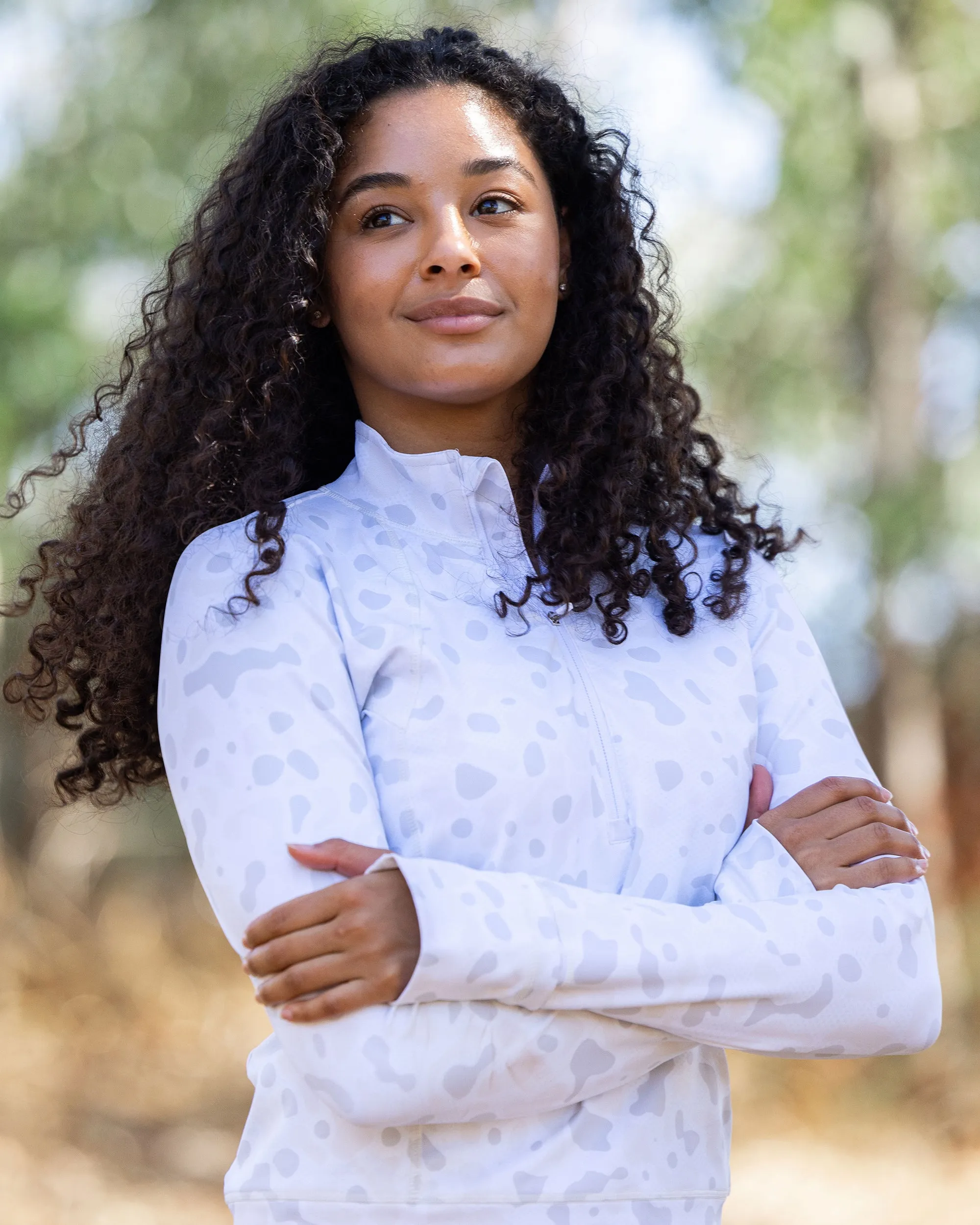 Women's Crop Q-Zip - Alpine
