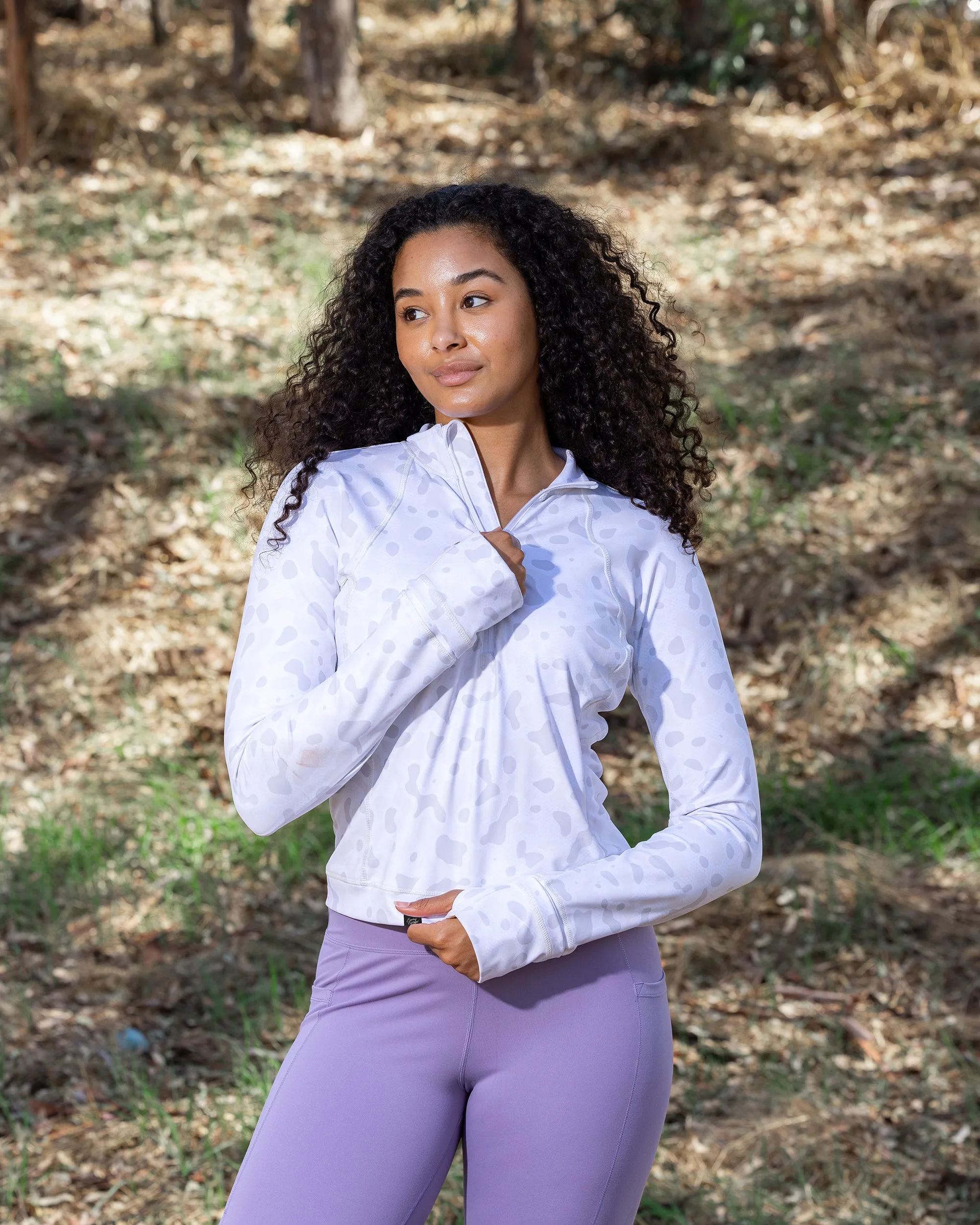 Women's Crop Q-Zip - Alpine