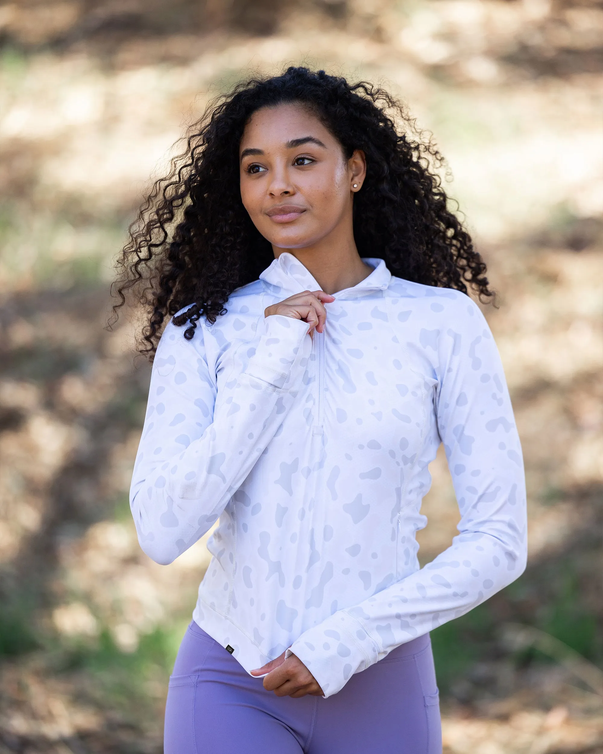 Women's Crop Q-Zip - Alpine