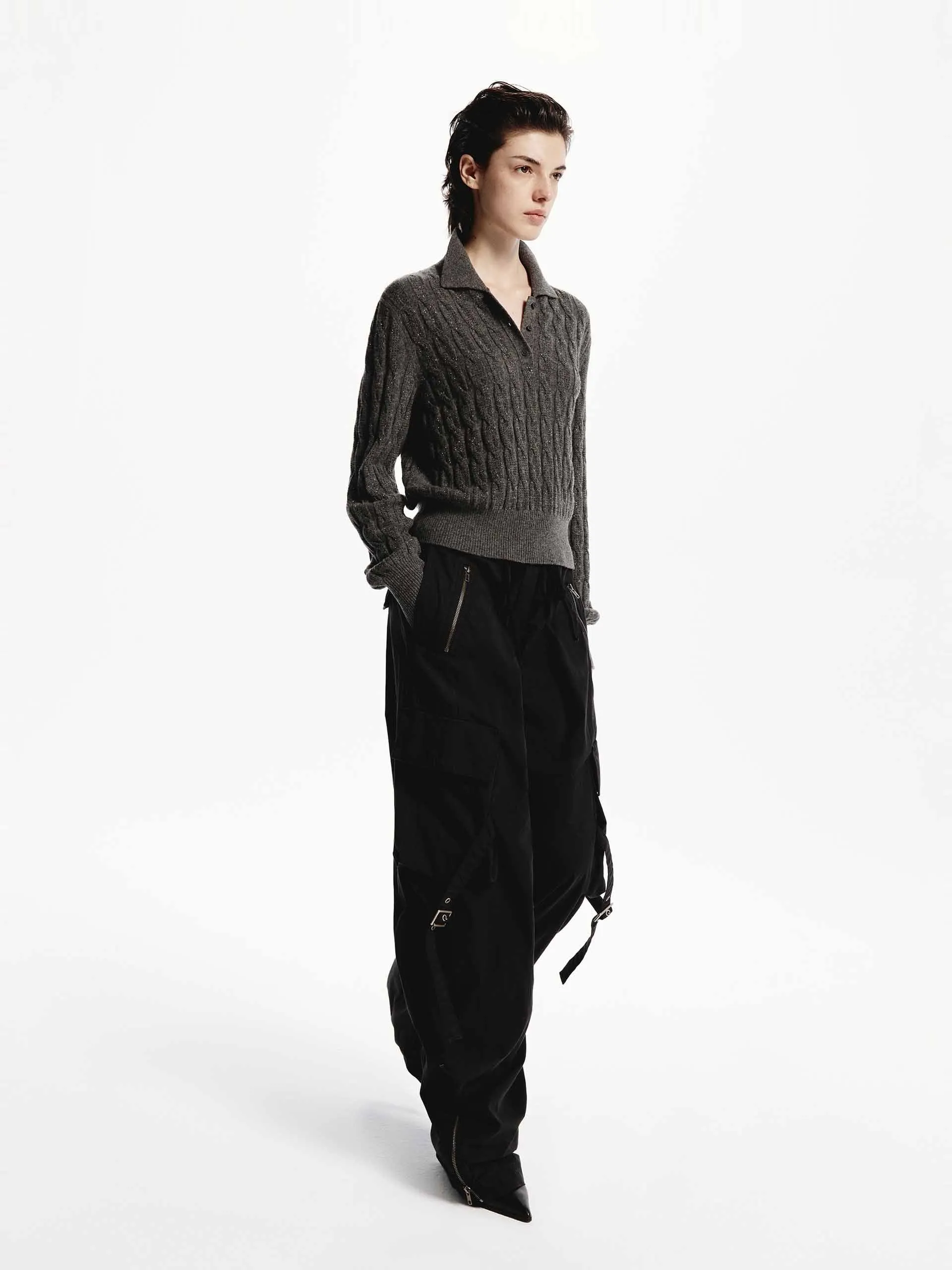 Wool Cable Knit Sweater