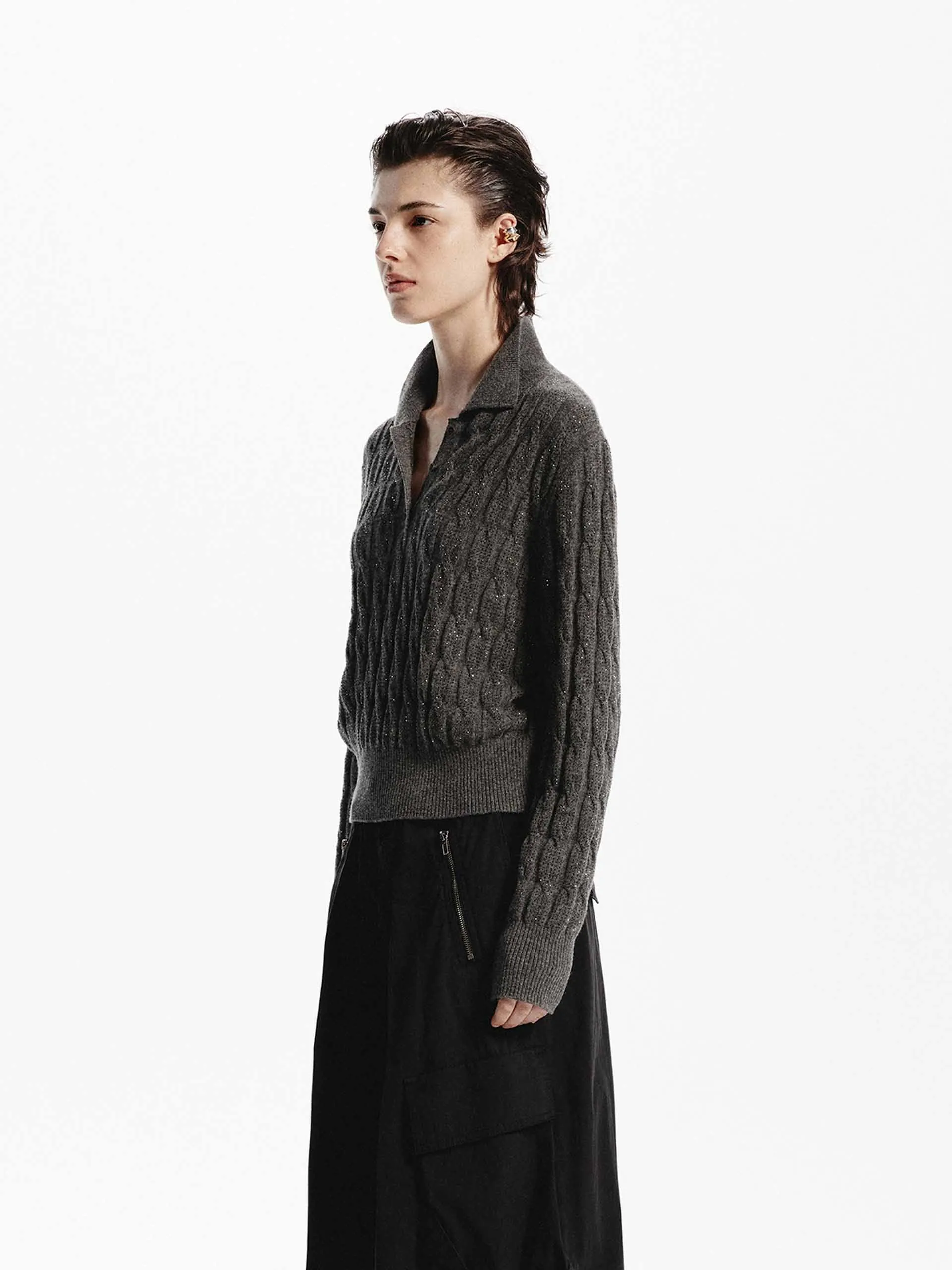 Wool Cable Knit Sweater