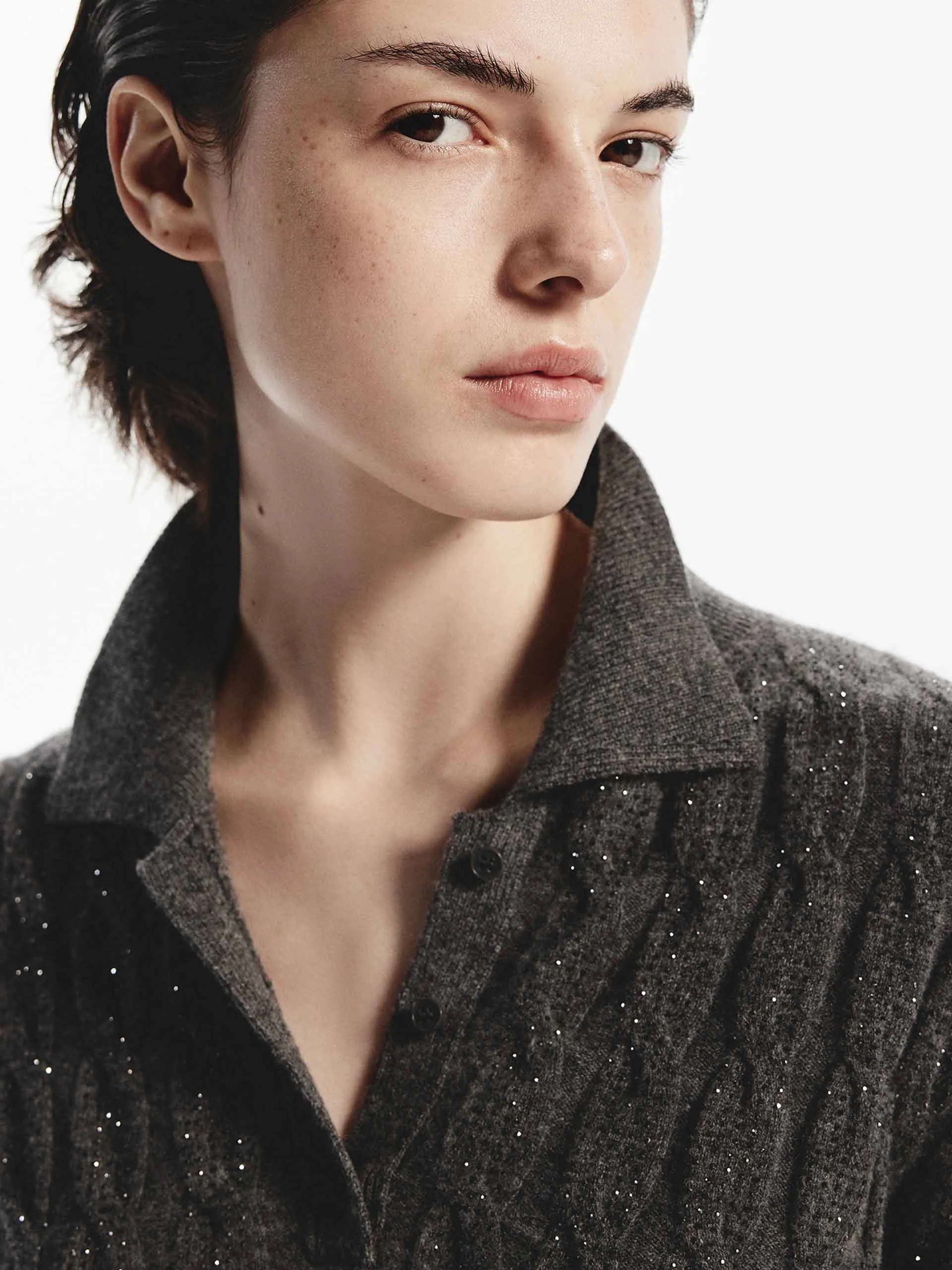 Wool Cable Knit Sweater