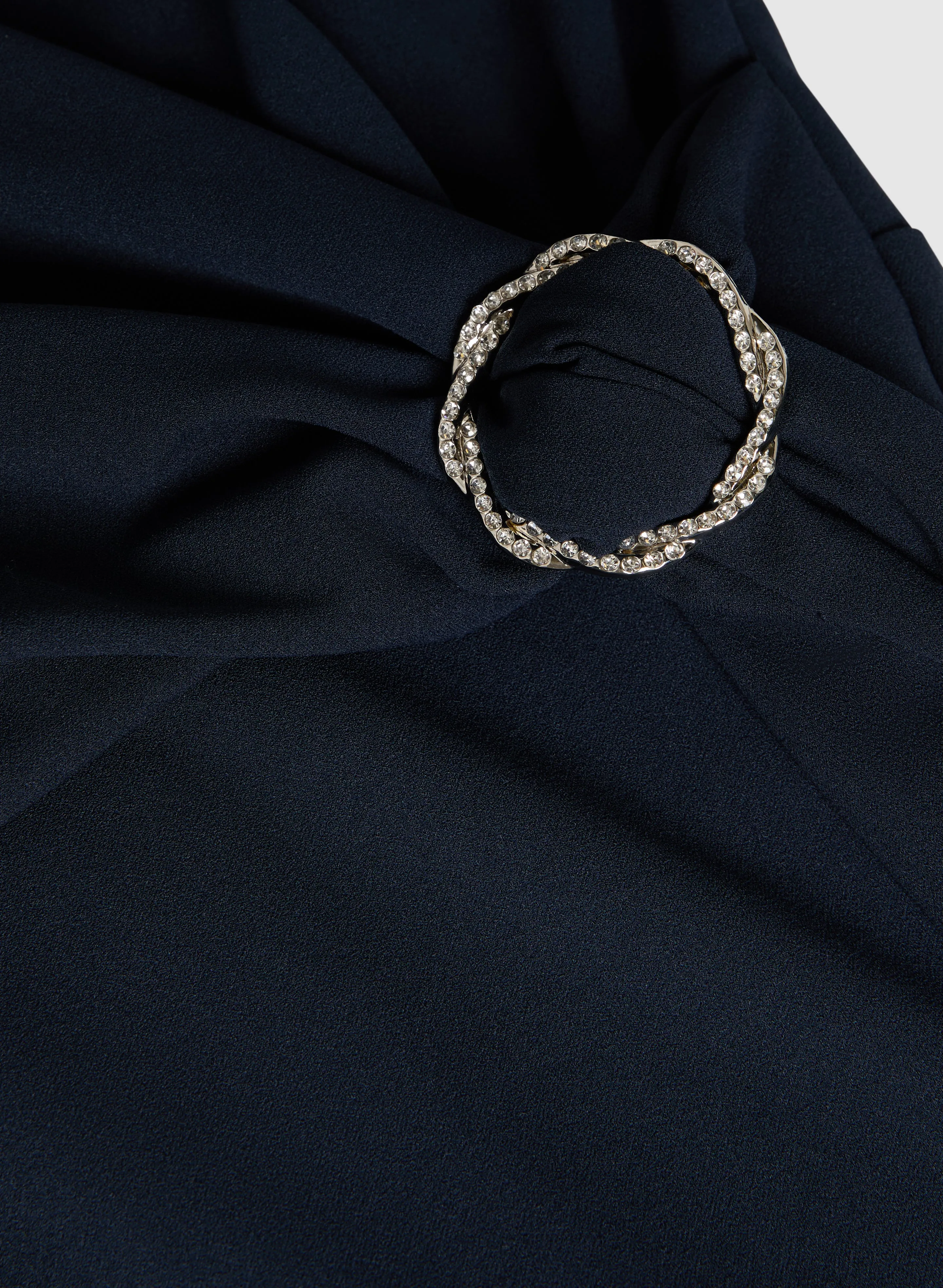 Wrap-Over Chiffon Dress