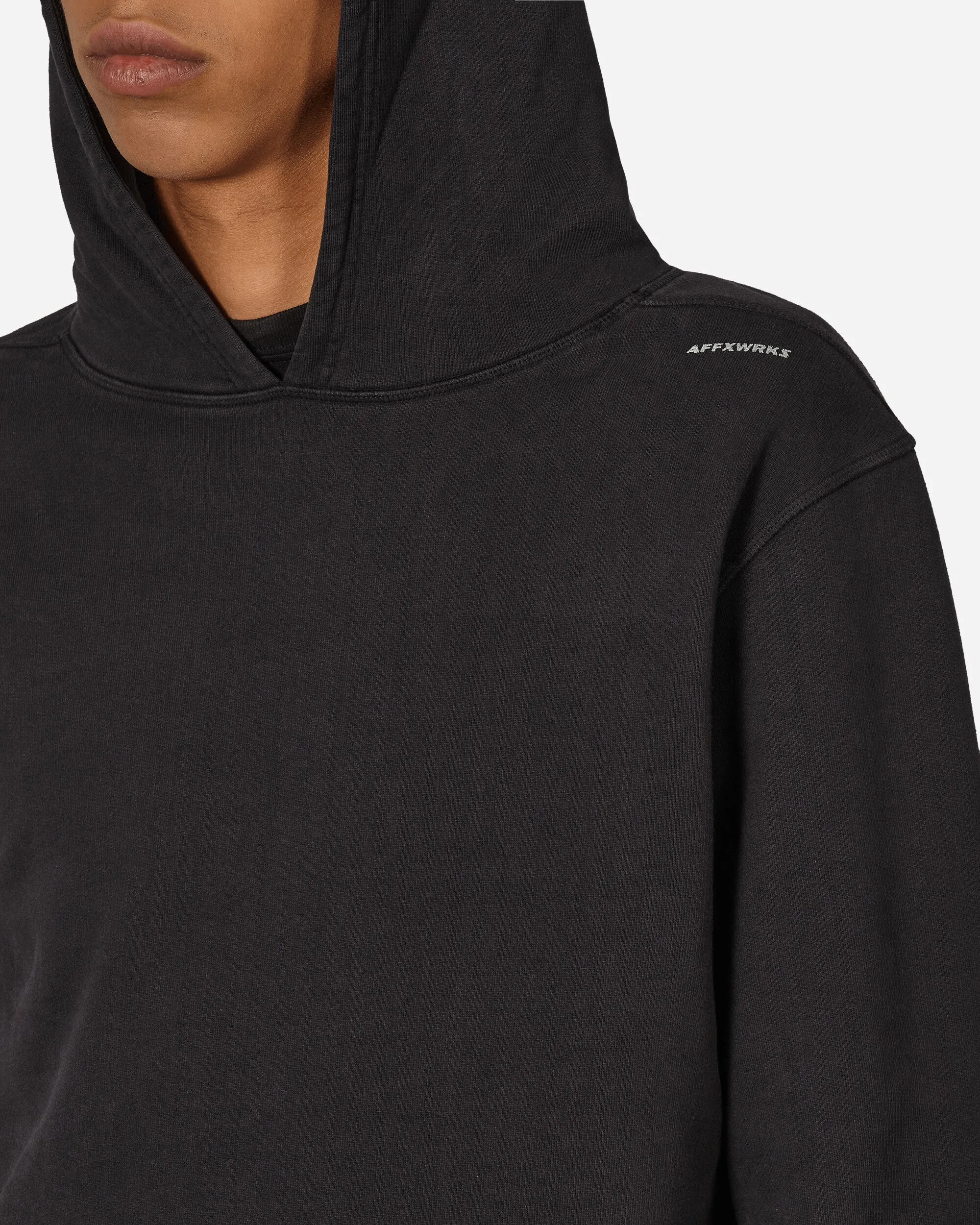 WRKS Hooded Sweatshirt Washed Black